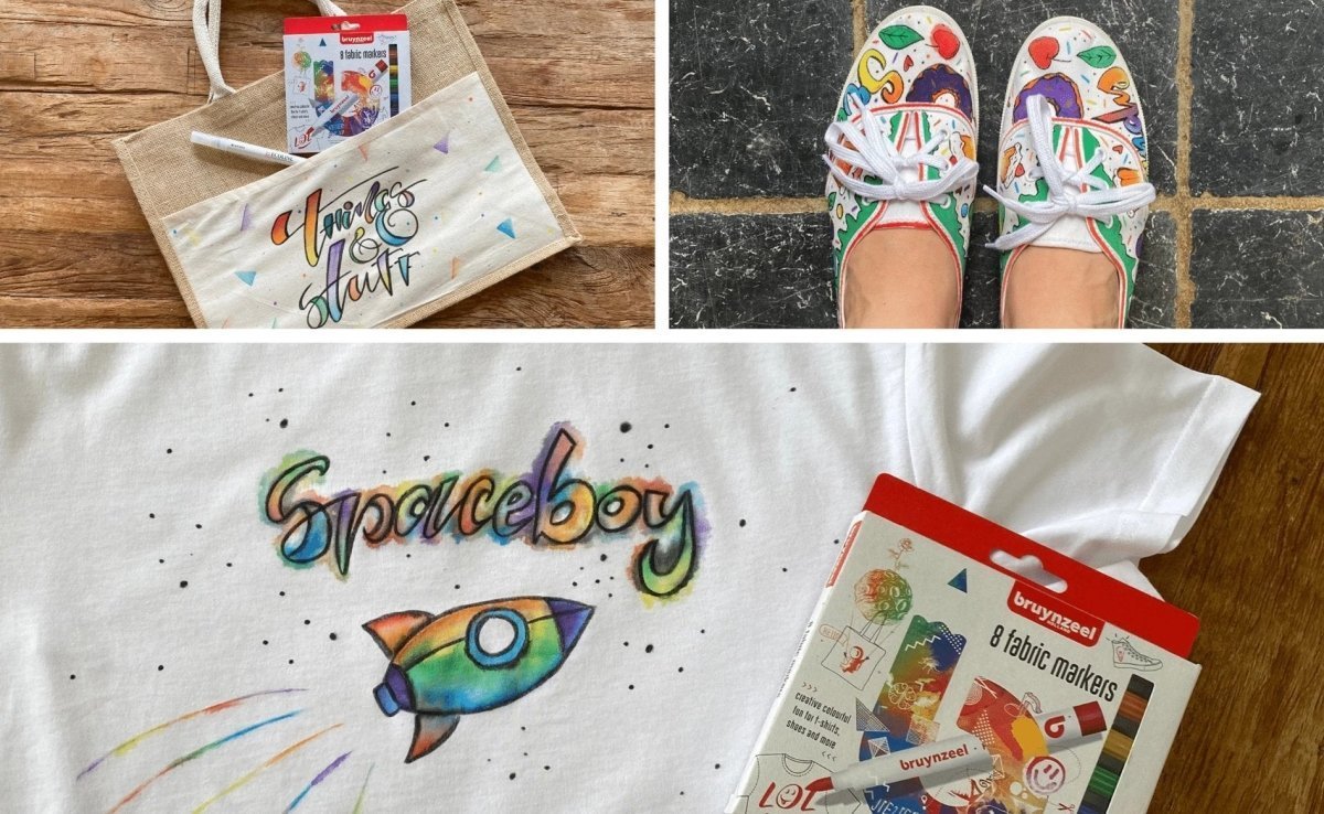 3 fun DIY projects with fabric markers - Royal Talens