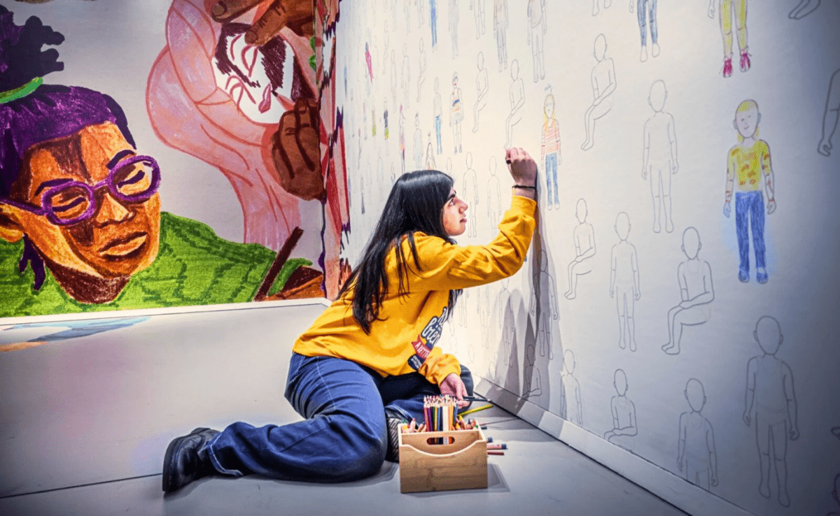 Colourful walls at the Groninger Museum