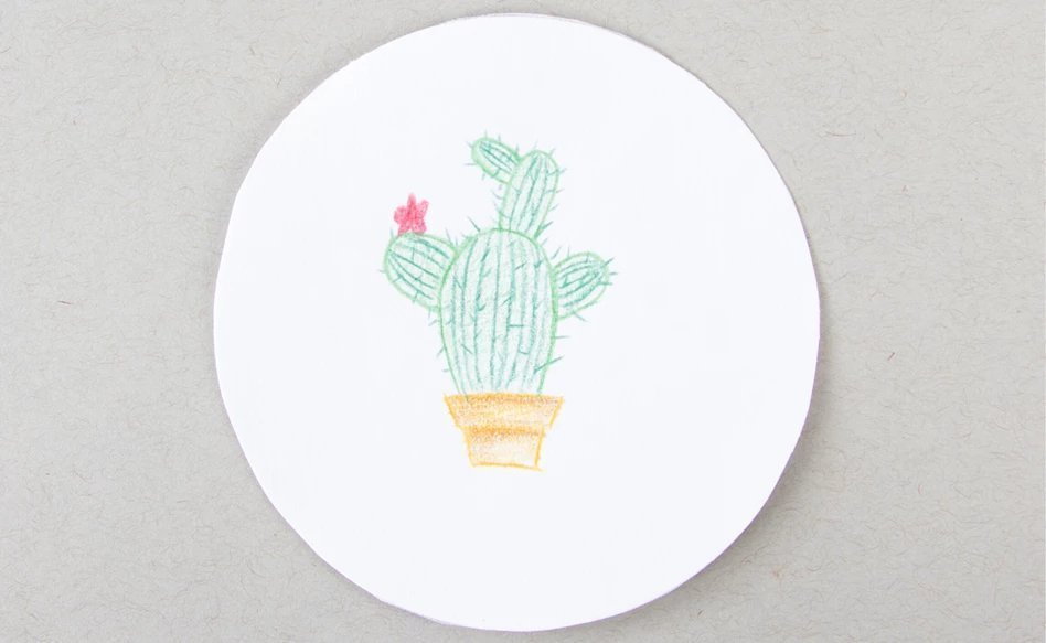 Drawing a cactus - Royal Talens