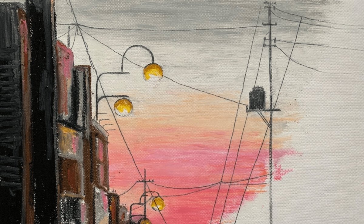 City at sunset - Royal Talens