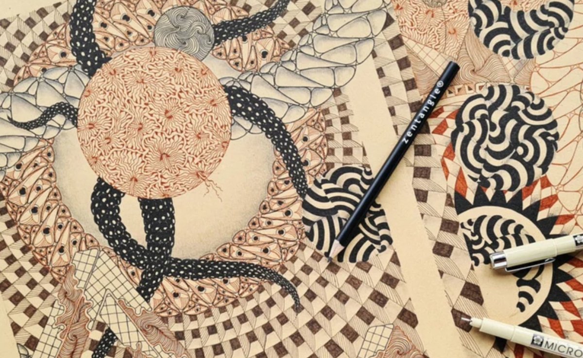 Zentangle patterns - Royal Talens