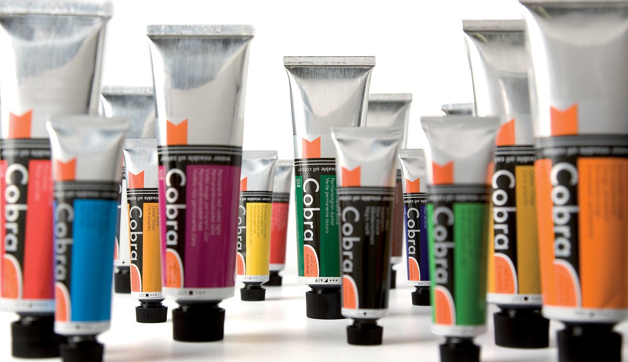 SET 10 WATER MIXABLE OIL COLOURS 40 ML COBRA STUDY