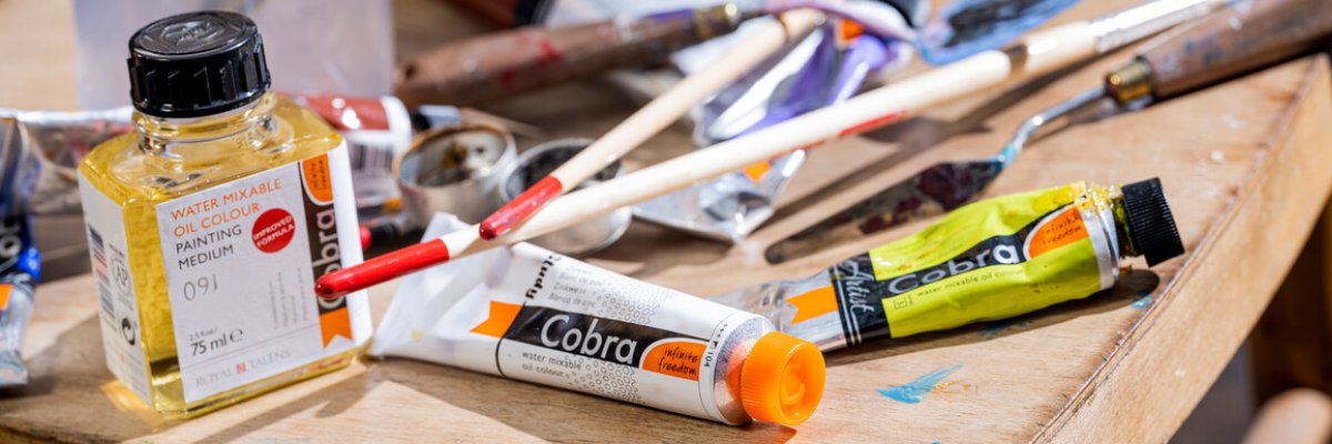 Water-mixable oil paint auxiliaries