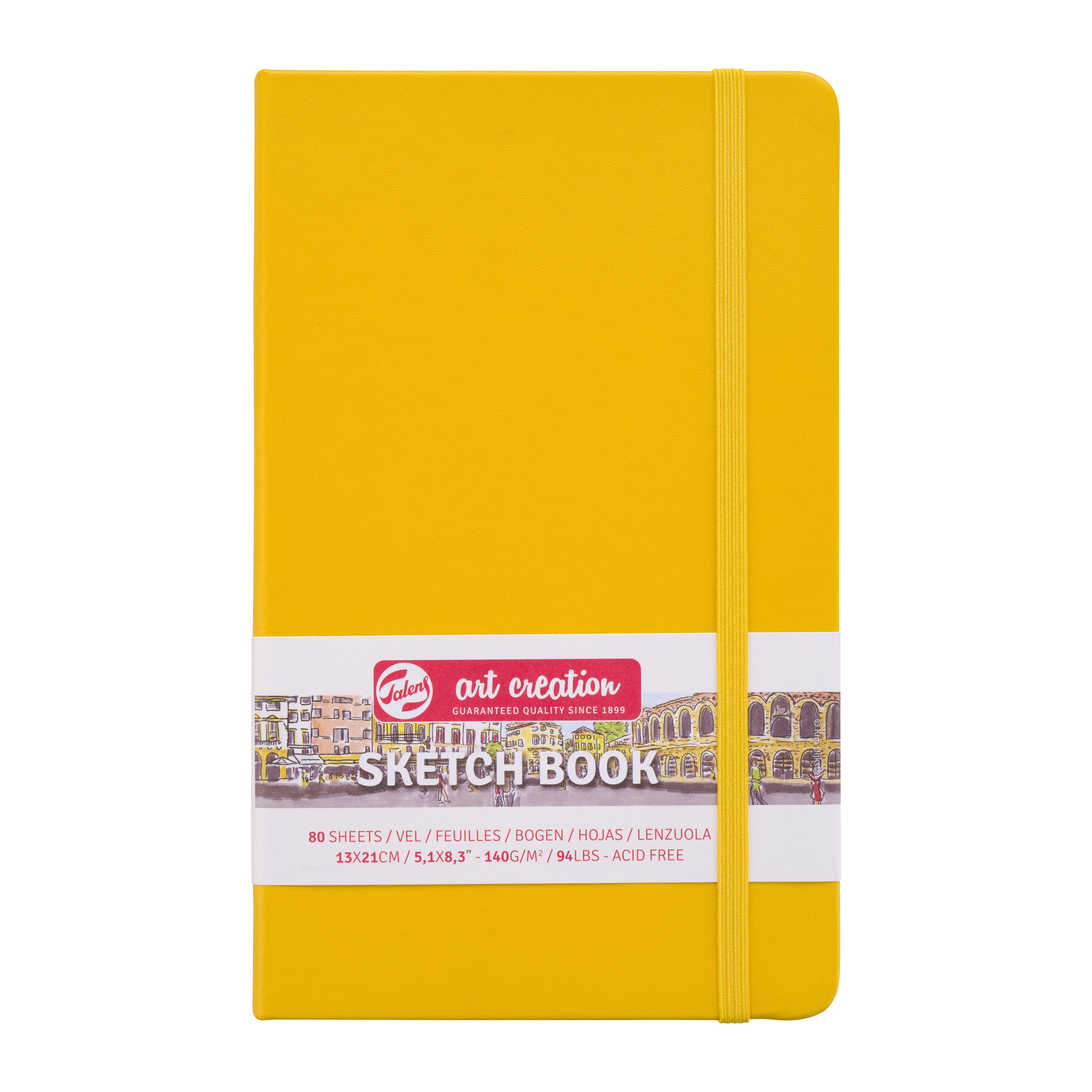 Talens Art Creation Sketchbook Golden Yellow | 13 x 21 cm, 140 g, 80 s