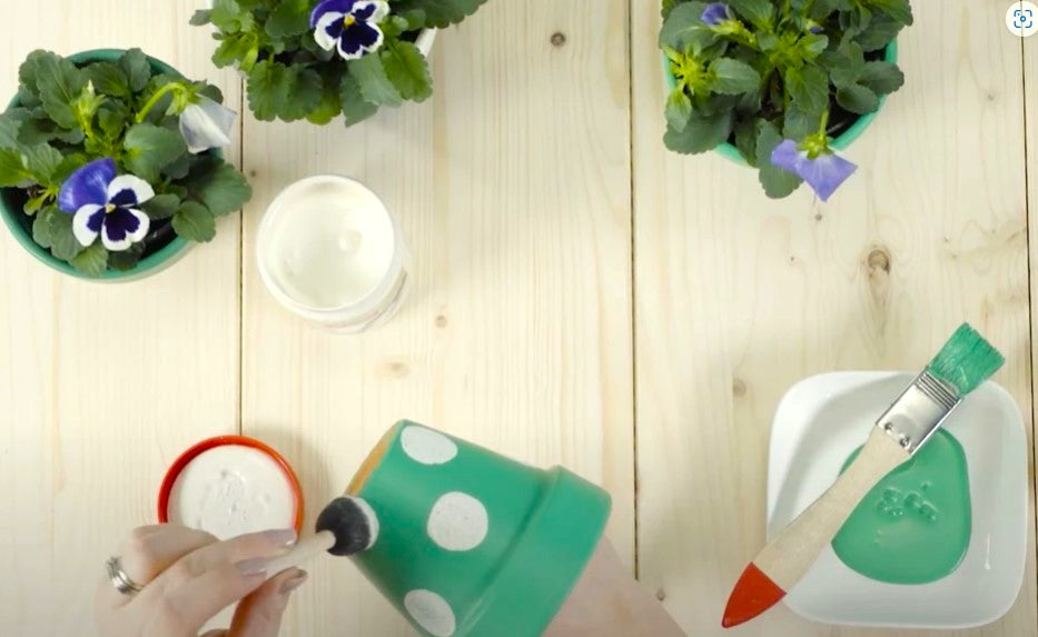 Deco Painting flower pots