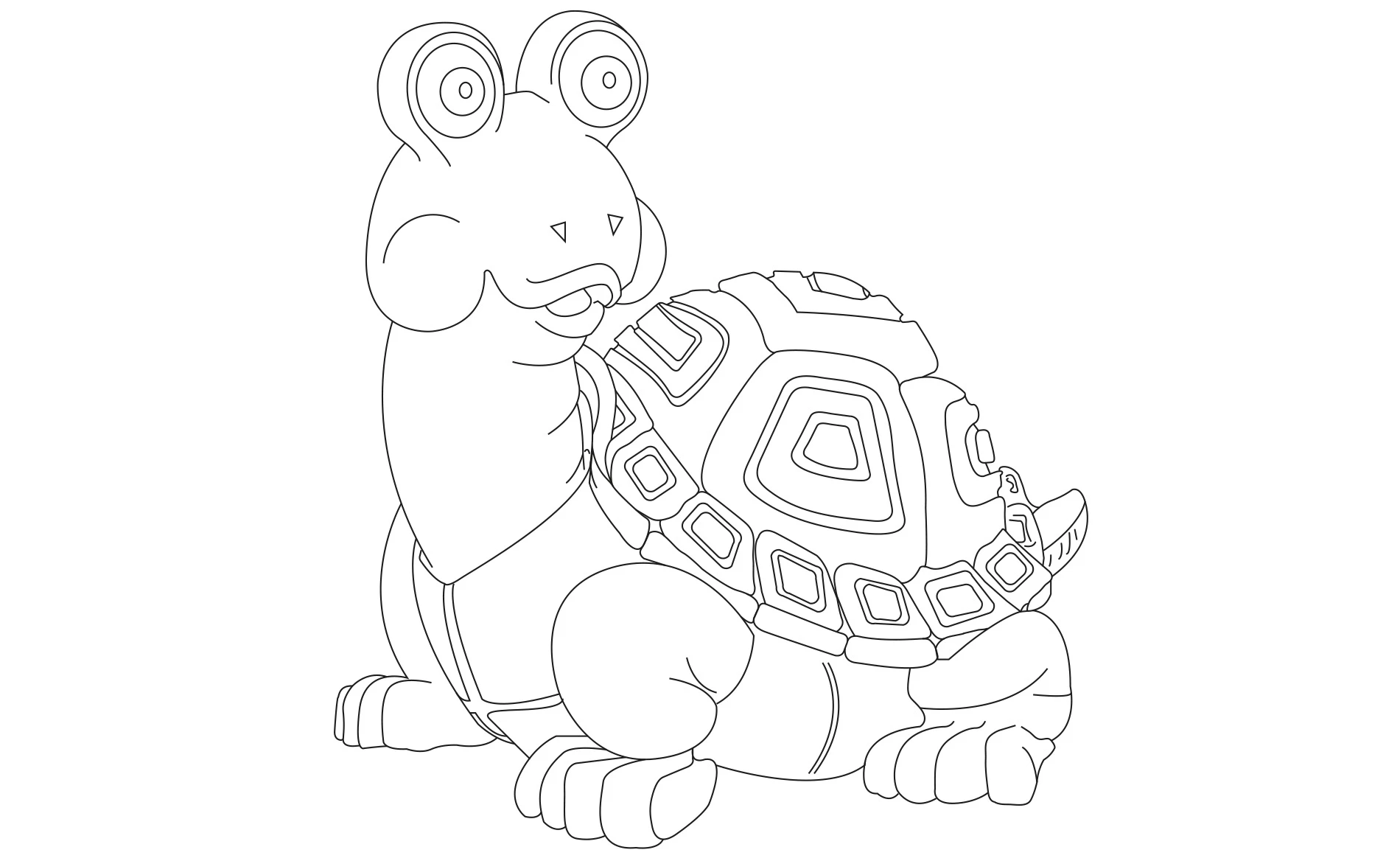 Turtle Colouring Page