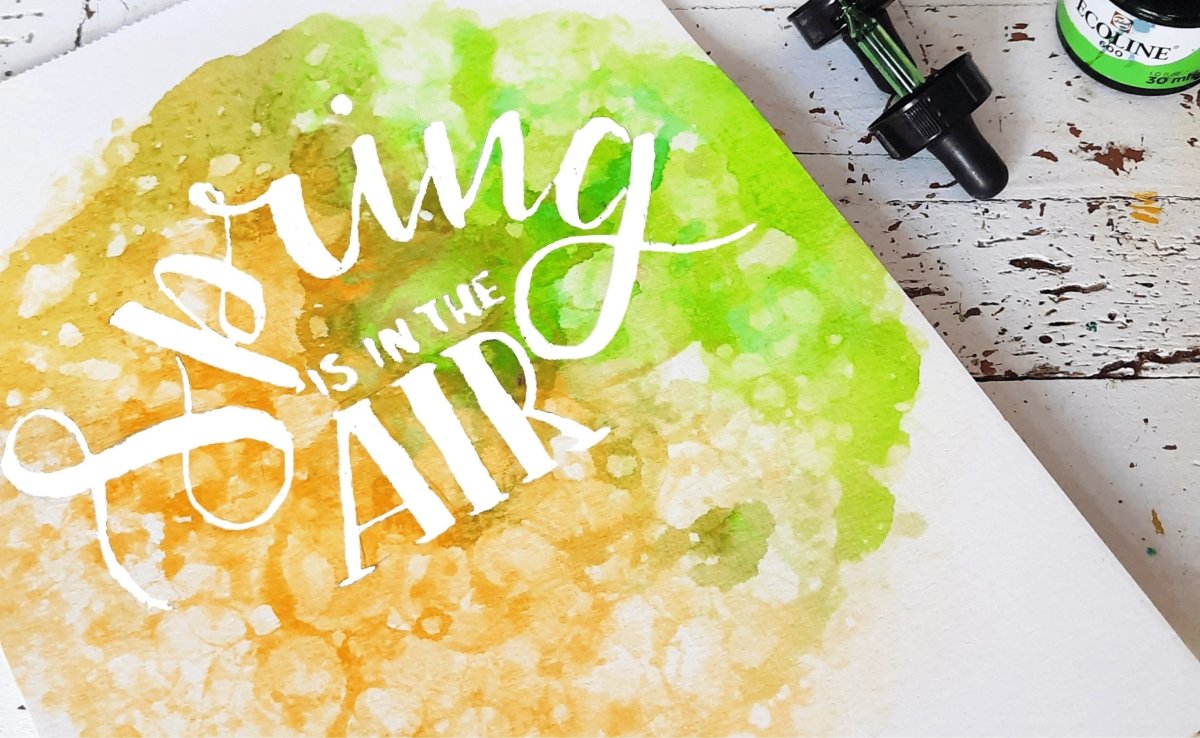 Creating a hand lettering piece with Ecoline | Royal Talens
