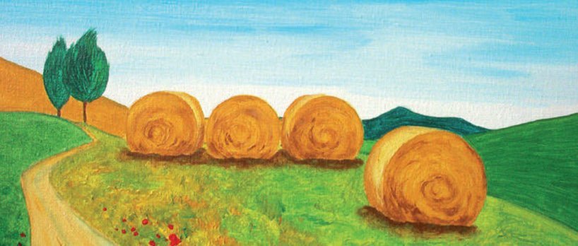 Summer landscape painting - Royal Talens