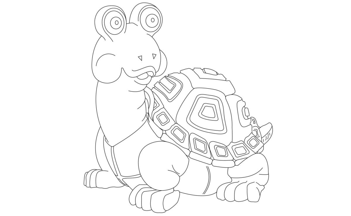 Turtle Colouring page - Royal Talens