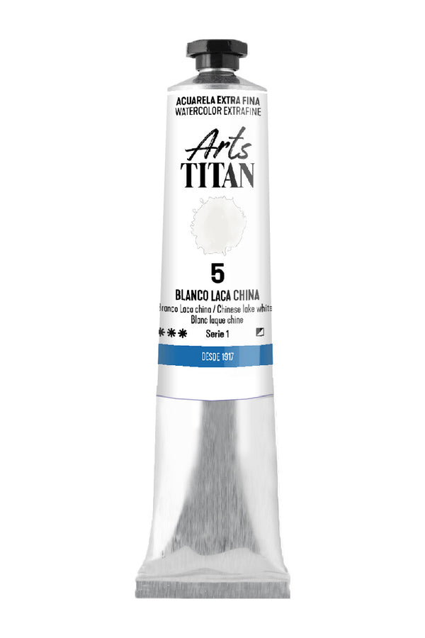 TITAN Arts Watercolour Extra Fine tube 20 ml Chinese lake white N° 5