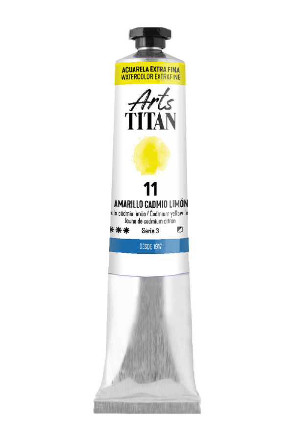 TITAN Arts Watercolour Extra Fine tube 20 ml Cadmium yellow lemon N° 11