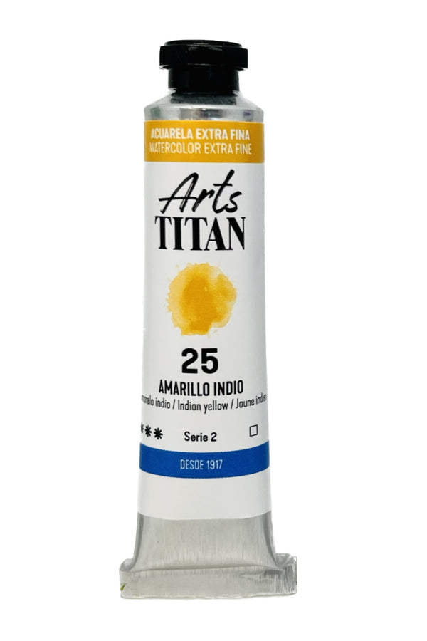TITAN Arts Watercolour Extra Fine tube 20 ml Indian yellow N° 25
