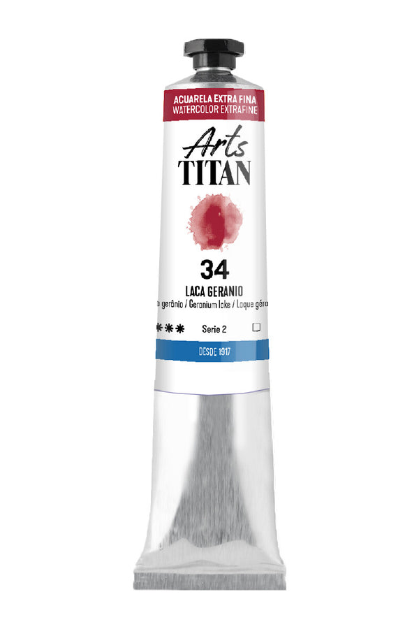 TITAN Arts Watercolour Extra Fine tube 20 ml Geranium lake N° 34