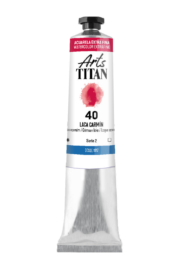 TITAN Arts Watercolour Extra Fine tube 20 ml Crimson lake N° 40