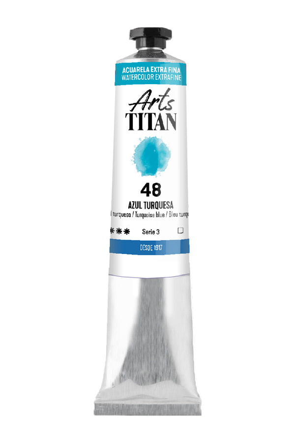 TITAN Arts Watercolour Extra Fine tube 20 ml Turquoise blue N° 48