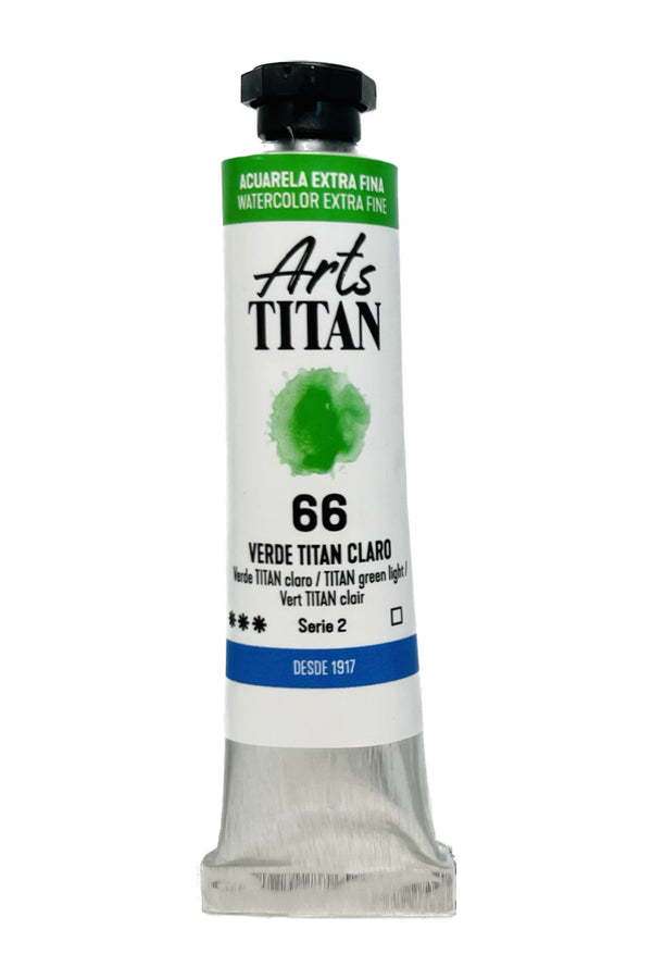 TITAN Arts Watercolour Extra Fine tube 20 ml TITAN green light N° 66