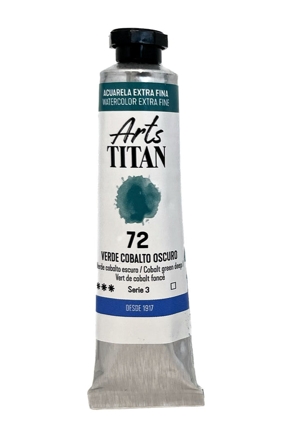 TITAN Arts Watercolour Extra Fine tube 20 ml Cobalt green deep N° 72