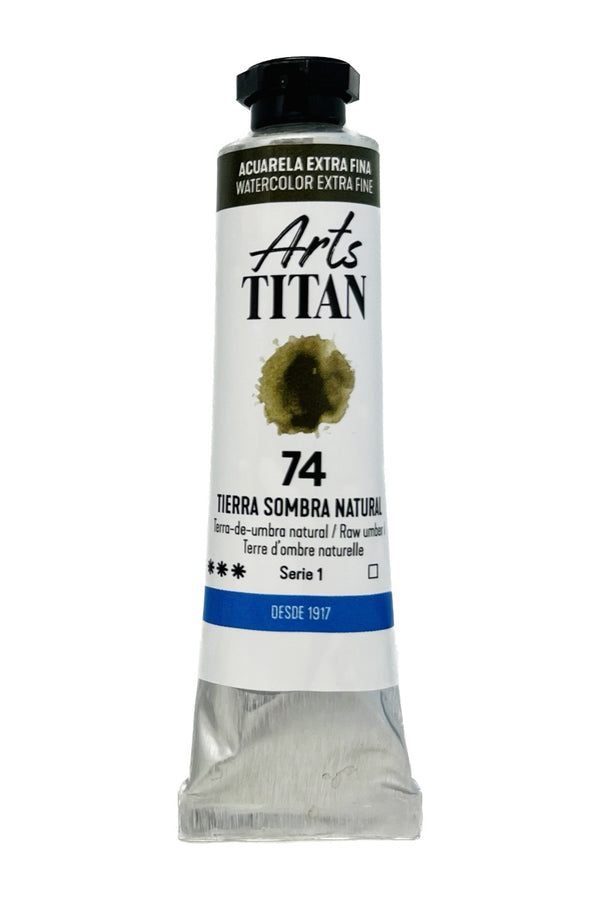 TITAN Arts Watercolour Extra Fine tube 20 ml Raw umber N° 74