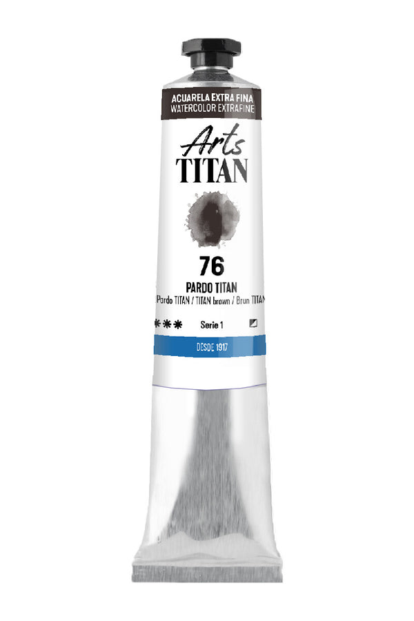 TITAN Arts Watercolour Extra Fine tube 20 ml TITAN brown N° 76