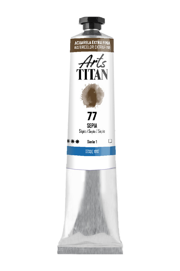 TITAN Arts Watercolour Extra Fine tube 20 ml Sepia N° 77