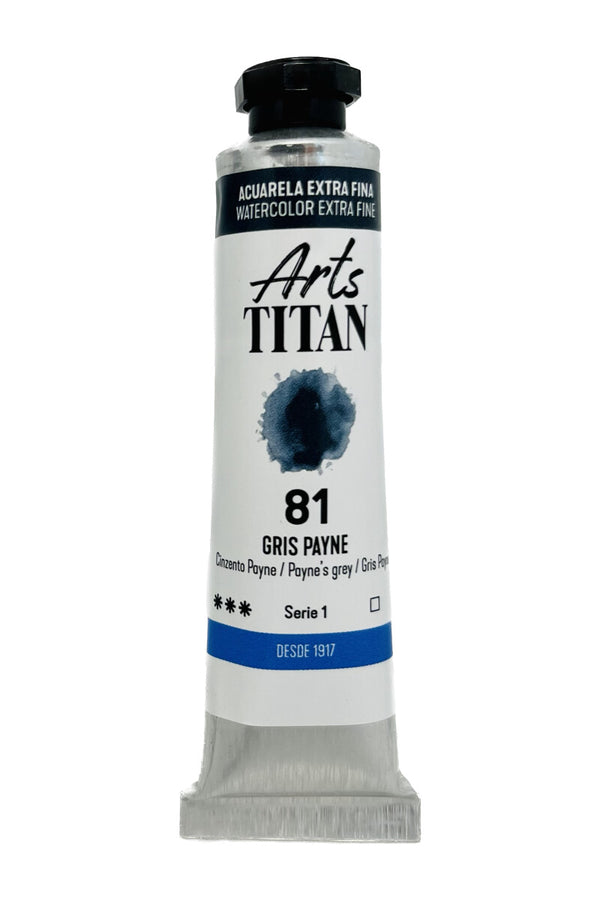 TITAN Arts Watercolour Extra Fine tube 20 ml Payne's grey N° 81