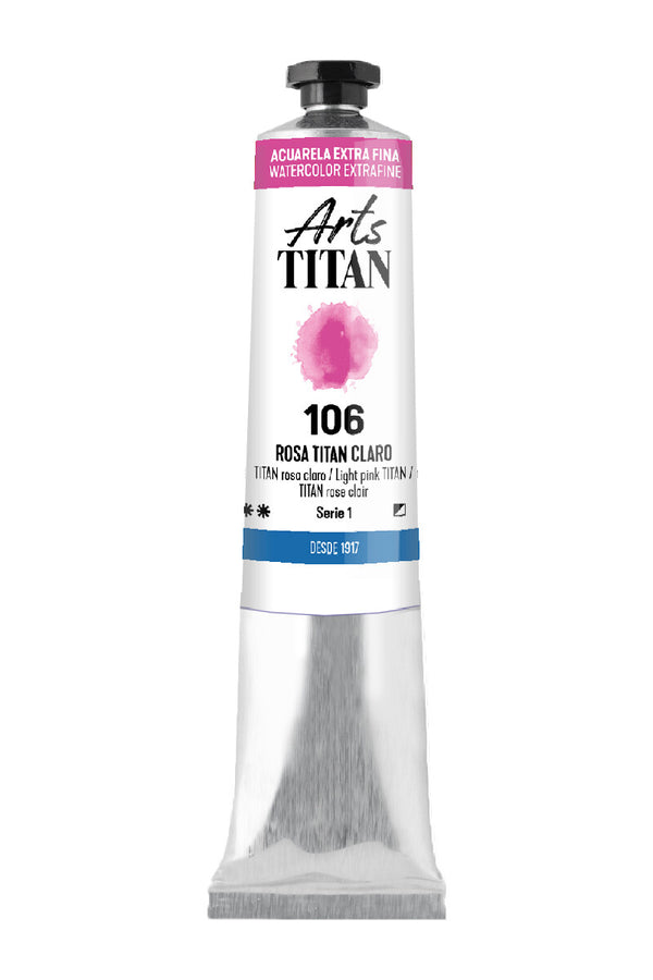 TITAN Arts Watercolour Extra Fine tube 20 ml TITAN pink light N° 106