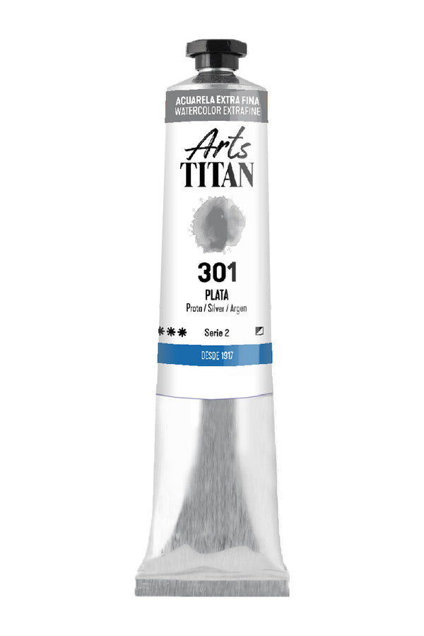 TITAN Arts Watercolour Extra Fine tube 20 ml Silver N° 301