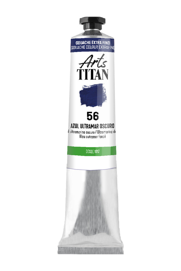 TITAN Arts Gouache colour Extra Fine tube 20 ml Ultramarine deep N° 56