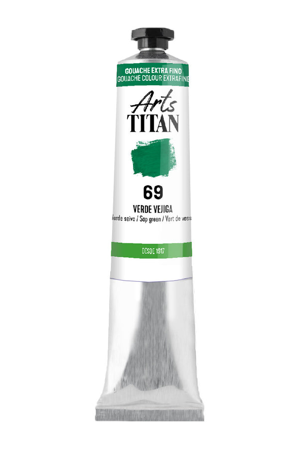 TITAN Arts Gouache colour Extra Fine tube 20 ml Sap green N° 69