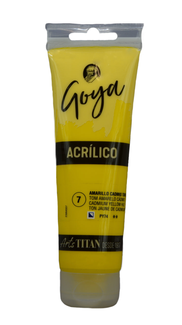 GOYA Acrylic Colour tube 125 ml Lamp black N° 84