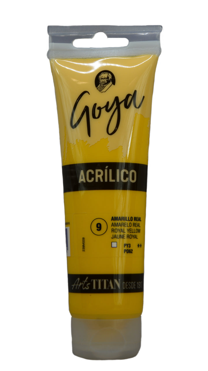 GOYA Acrylic Colour tube 125 ml Lamp black N° 84