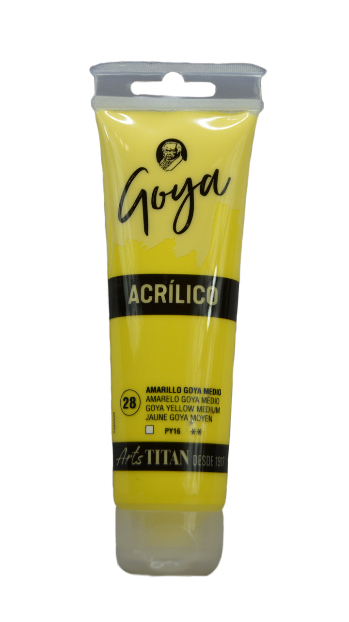 GOYA Acrylic Colour tube 125 ml Lamp black N° 84