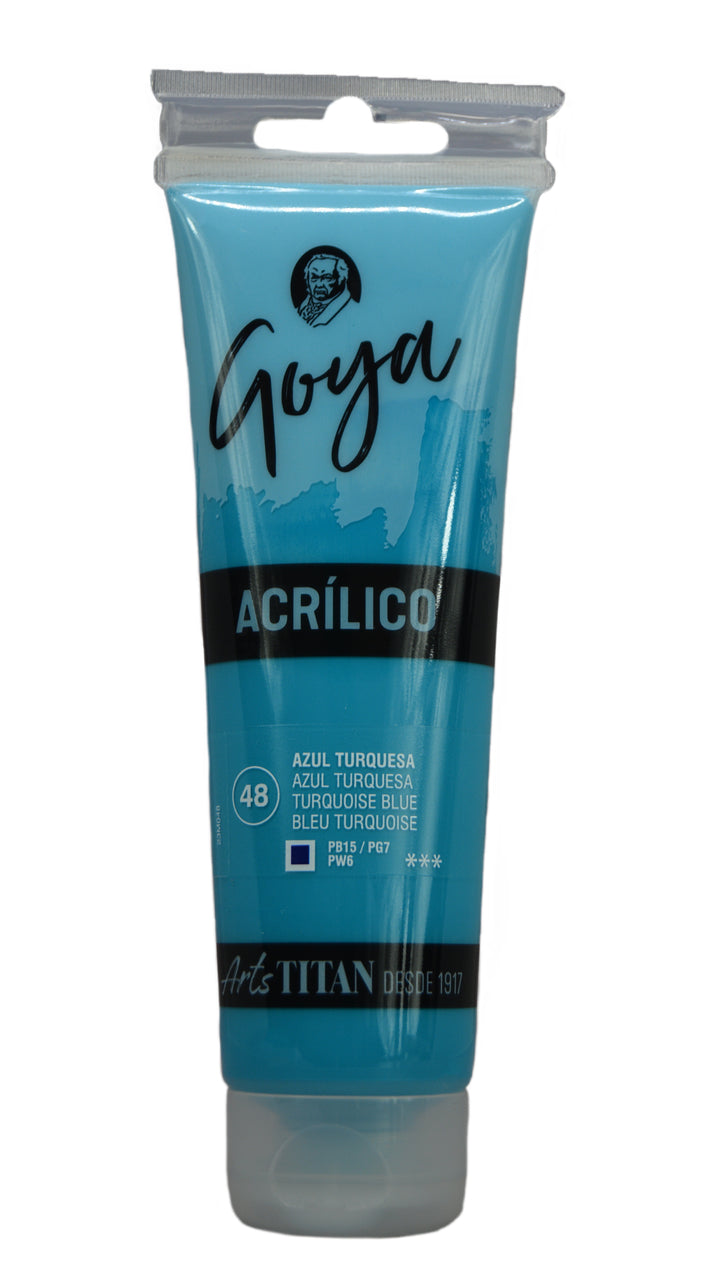 GOYA Acrylic Colour tube 125 ml Lamp black N° 84