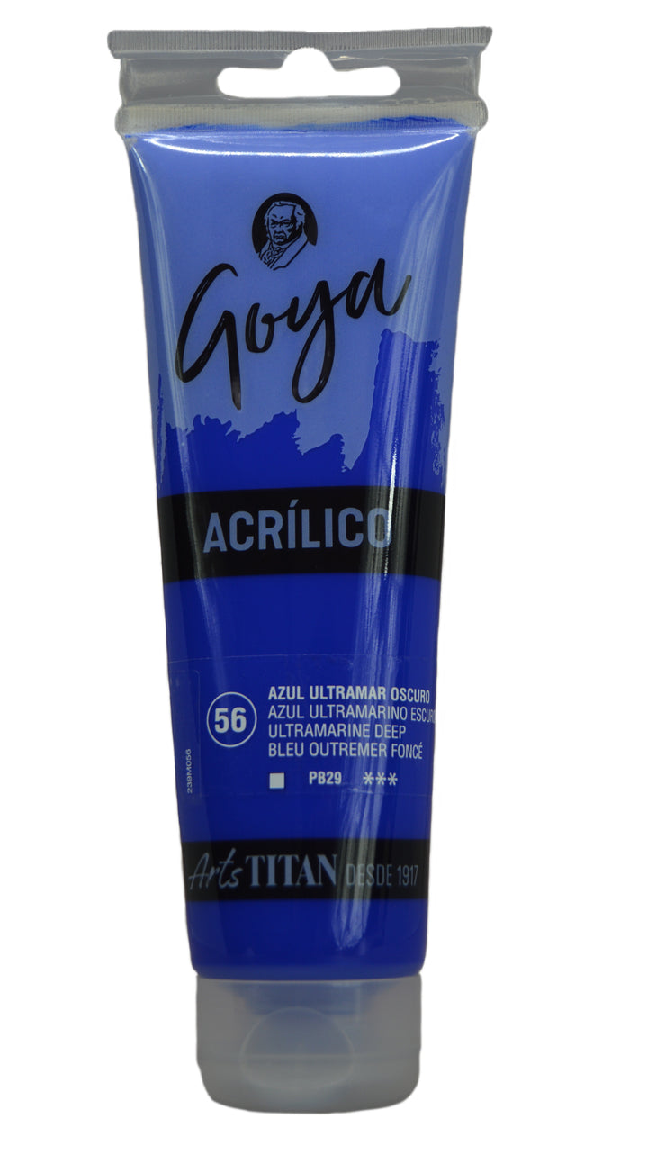 GOYA Acrylic Colour tube 125 ml Lamp black N° 84