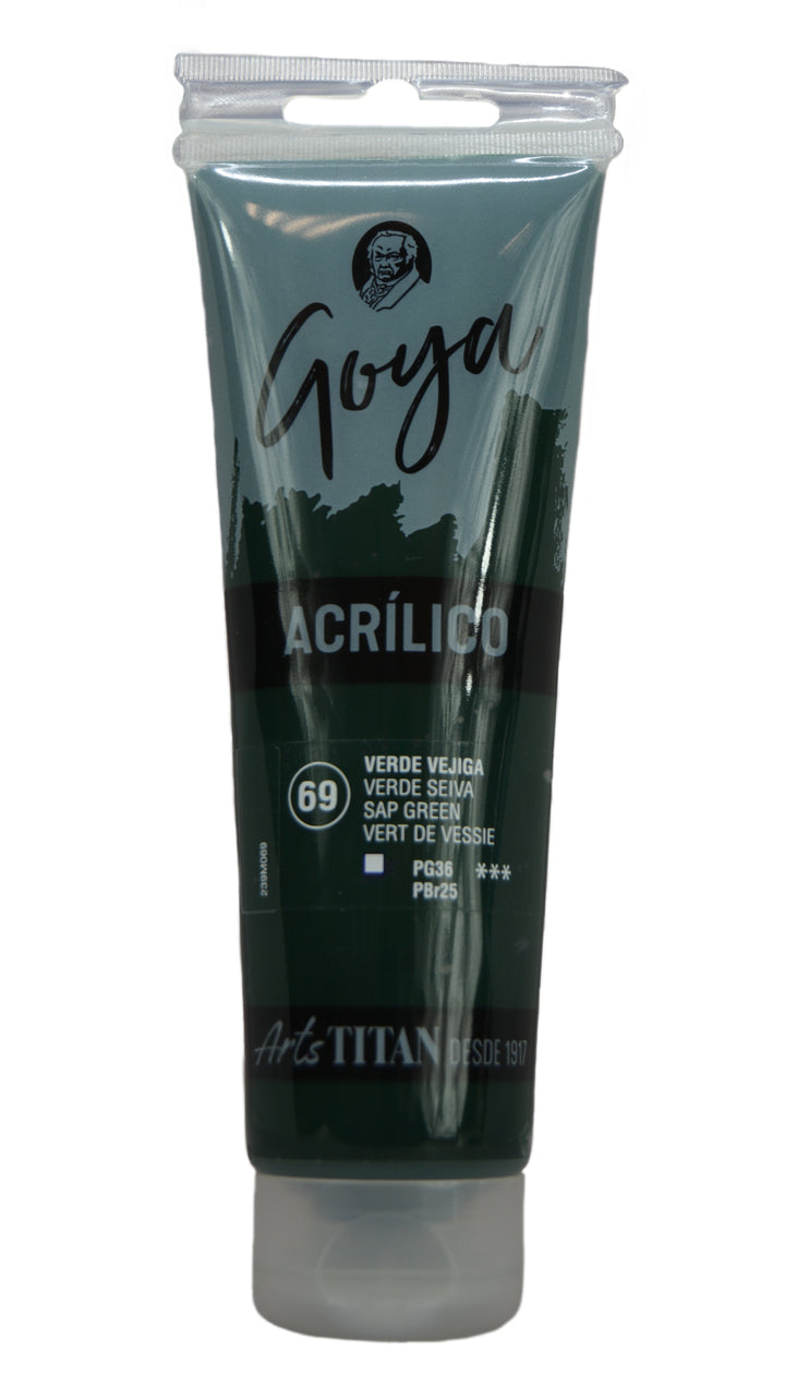 GOYA Acrylic Colour tube 125 ml Lamp black N° 84