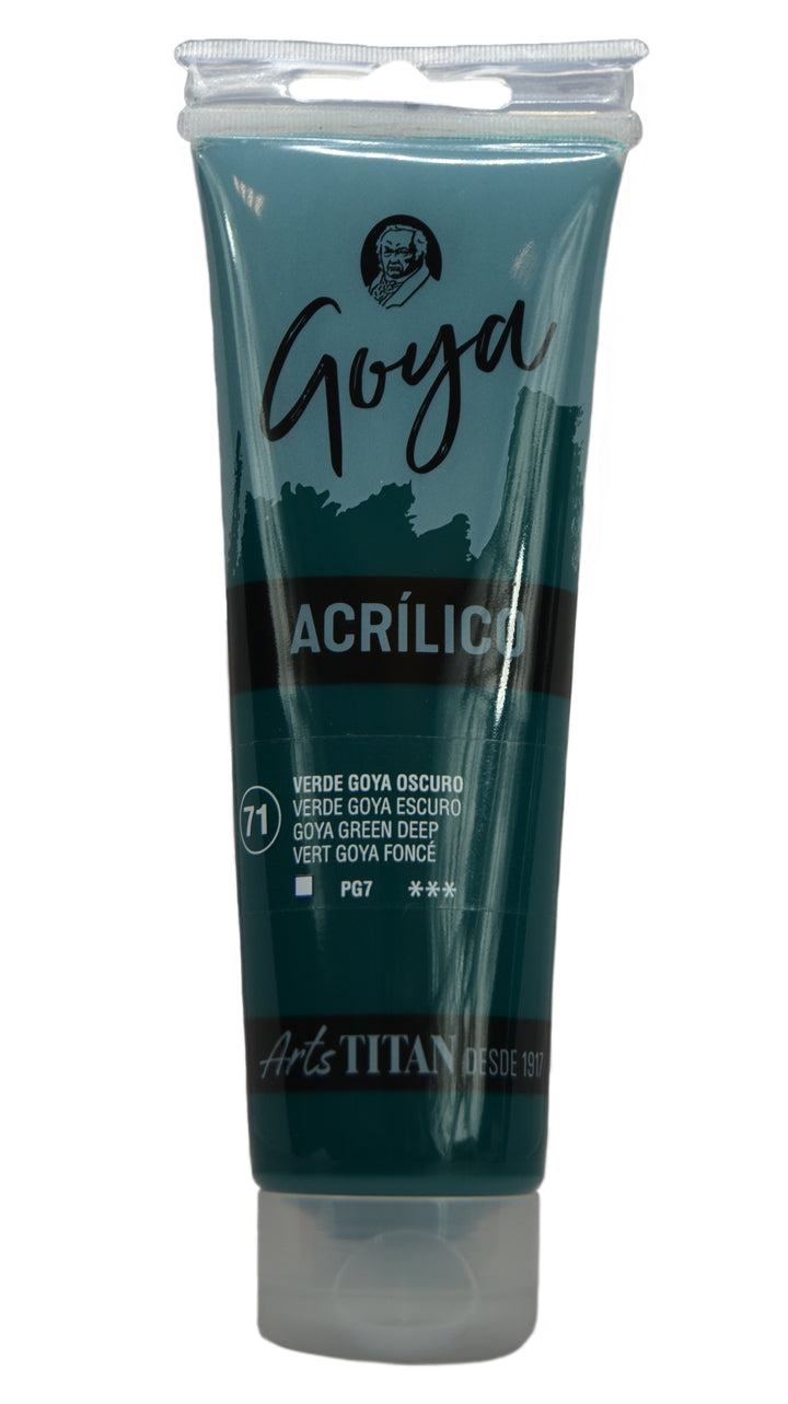 GOYA Acrylic Colour tube 125 ml Lamp black N° 84