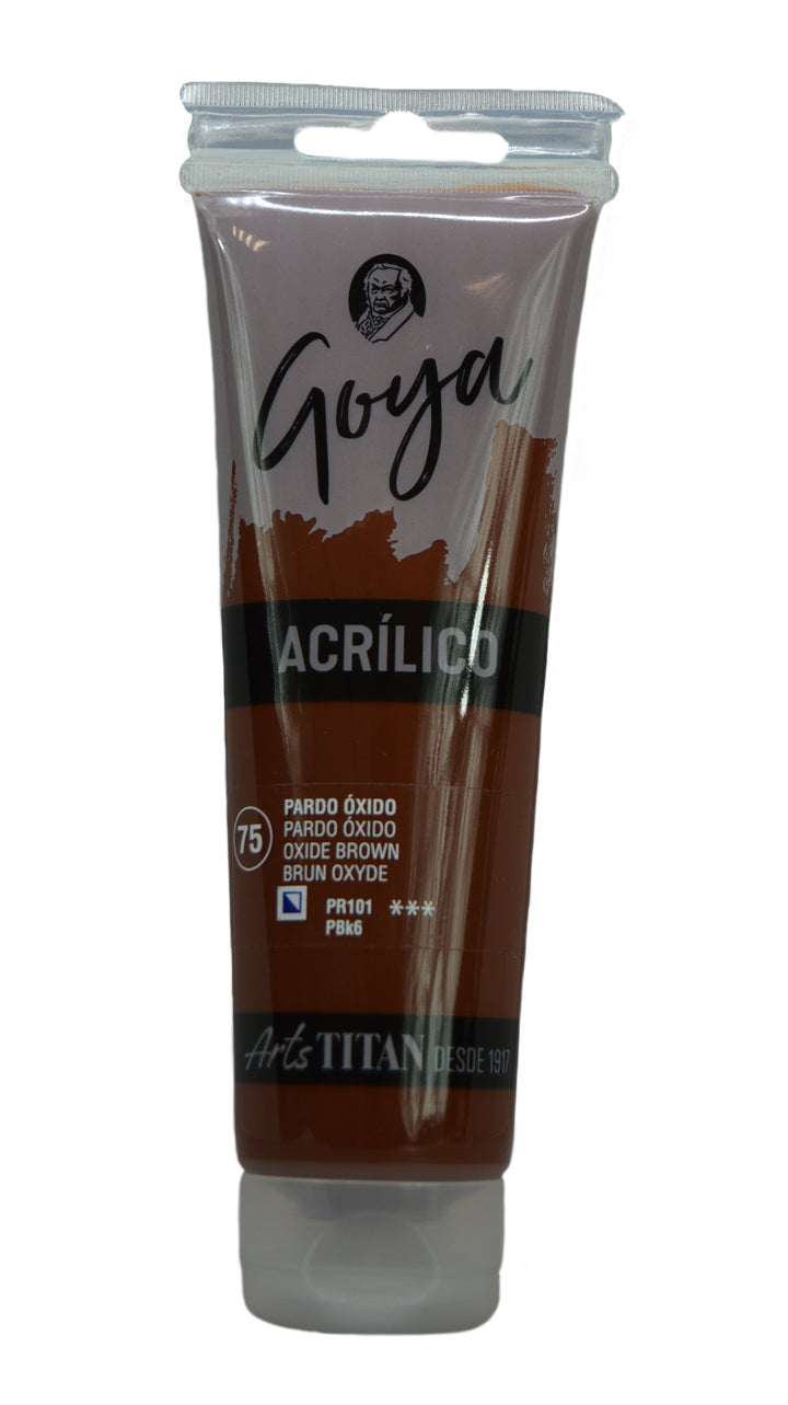 GOYA Acrylic Colour tube 125 ml Lamp black N° 84