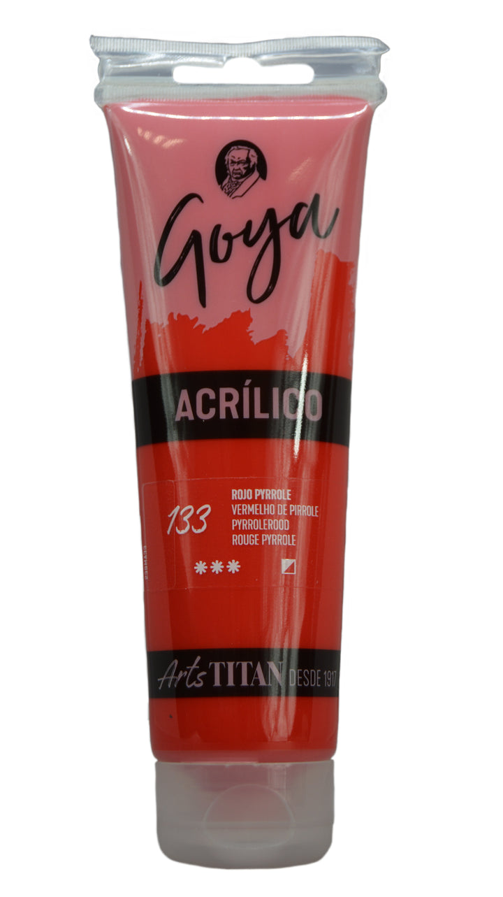 GOYA Acrylic Colour tube 125 ml Lamp black N° 84