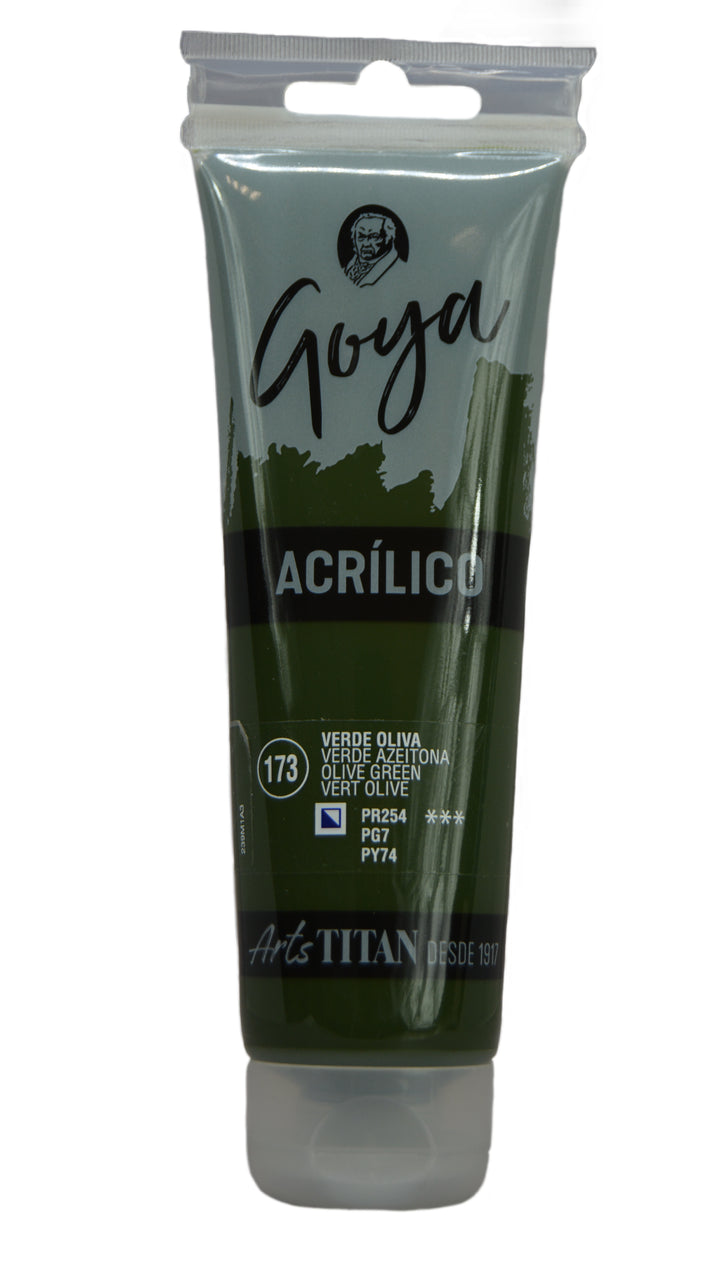 GOYA Acrylic Colour tube 125 ml Lamp black N° 84