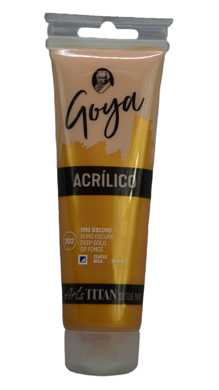 GOYA Acrylic Colour tube 125 ml Lamp black N° 84