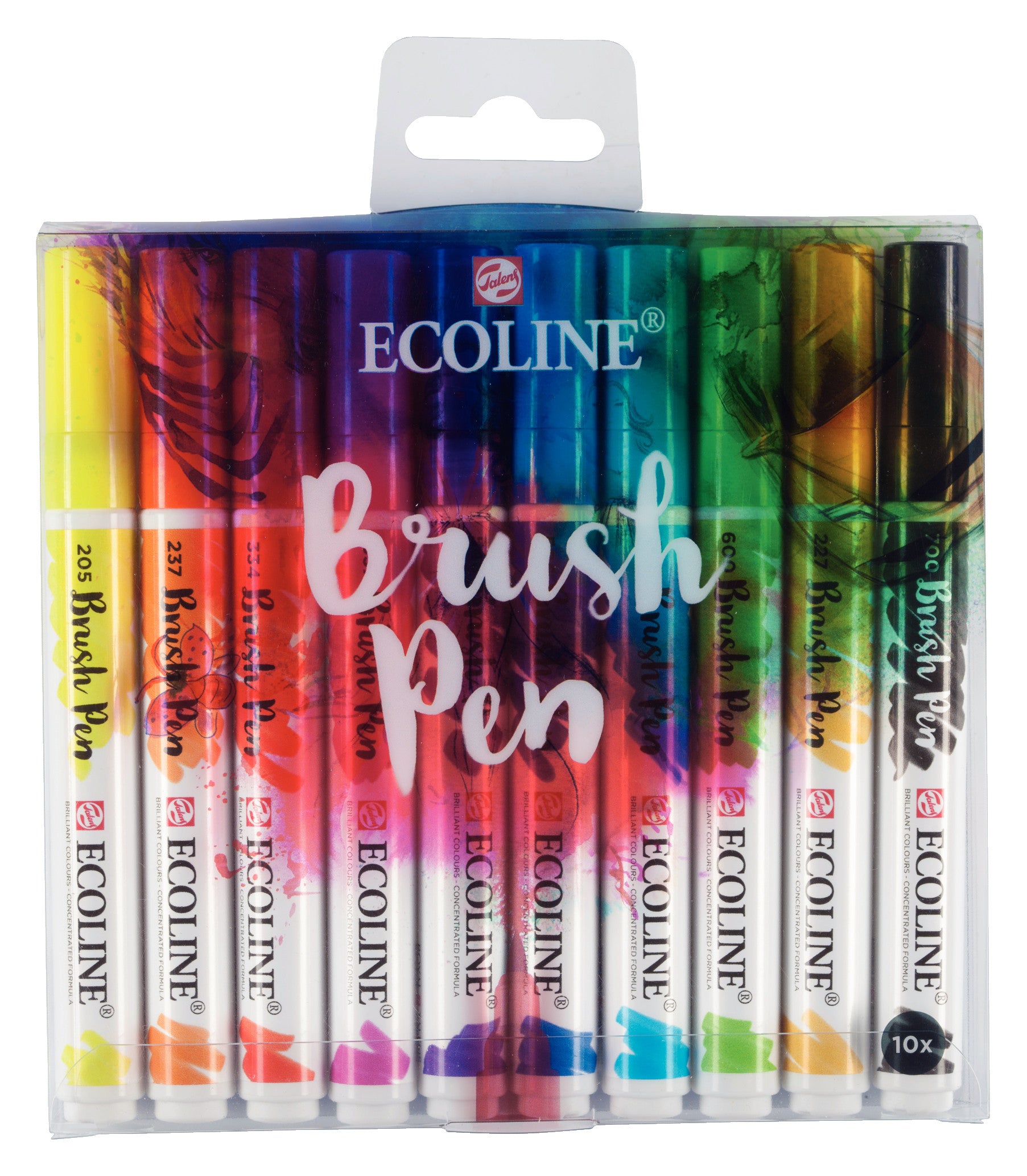 Ecoline Brush Pen set | 10 colours | Royal Talens