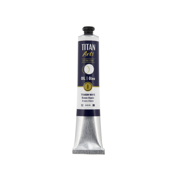 TITAN Arts Oil Colour Extra Fine tube 60 ml Titanium white N° 1
