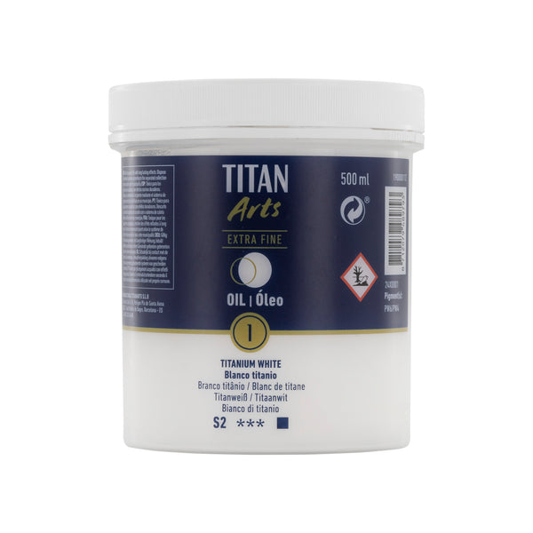 TITAN Arts Couleurs a l'huile Extra Fine boîte métal 500 ml