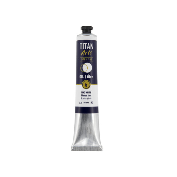 TITAN Arts Oil Colour Extra Fine tube 60 ml Zinc white N° 6