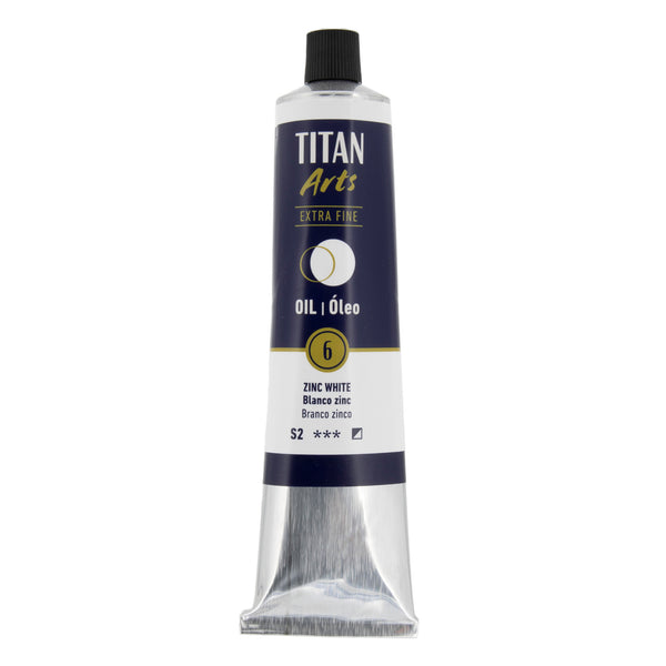 TITAN Arts Oil Colour Extra Fine tube 200 ml Zinc white N° 6
