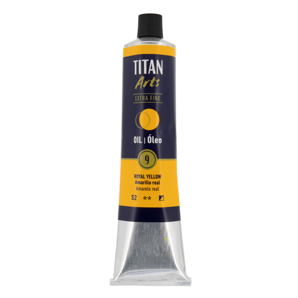 TITAN Arts Oil Colour Extra Fine tube 200 ml Royal yellow N° 9