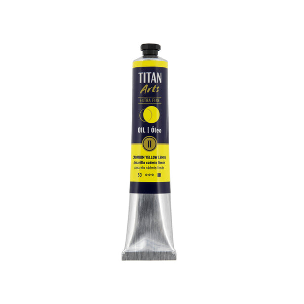 TITAN Arts Oil Colour Extra Fine tube 60 ml Cadmium yellow lemon N° 11