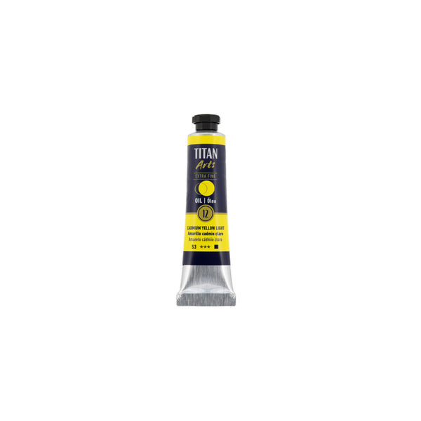 TITAN Arts Oil Colour Extra Fine tube 20 ml Cadmium yellow light N° 12