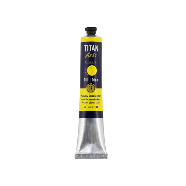 TITAN Arts Oil Colour Extra Fine tube 60 ml Cadmium yellow light N° 12