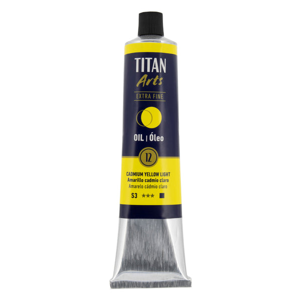 TITAN Arts Oil Colour Extra Fine tube 200 ml Cadmium yellow light N° 12